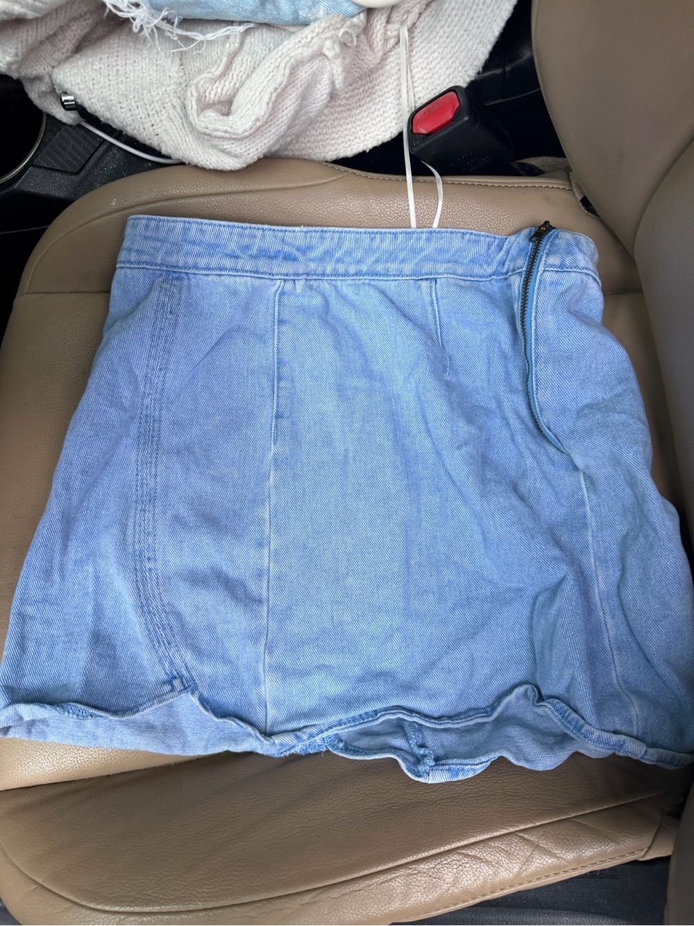 Kendall & Kylie Light Blue Denim Mini Skirt
